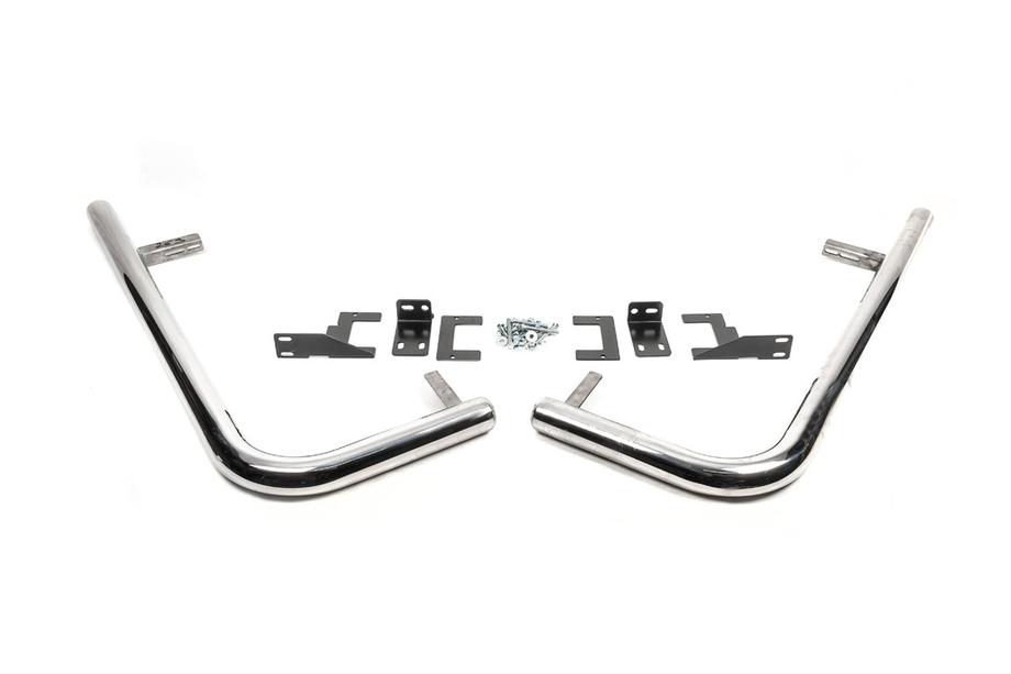 Volkswagen LT 1995-2006 Hintere Eckschutzrohre AK-SO (Edelstahl) Langer Radstand Foto 2