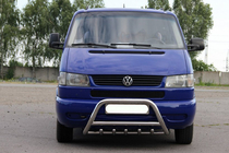 Volkswagen T4 Caravelle/Multivan 1990–2003 Frontbügel WT003 60mm Edelstahl 51mm, mit Schriftzug Foto 2