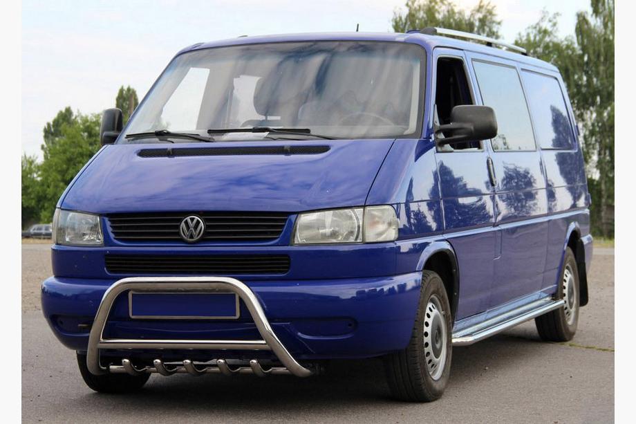 Volkswagen T4 Caravelle/Multivan 1990–2003 Frontbügel WT003 60mm Edelstahl 51mm, mit Schriftzug Image