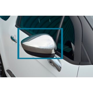 Spiegelabdeckungen (2 Stk, Edelstahl) Citroen C-4 2010-2018 Foto 2
