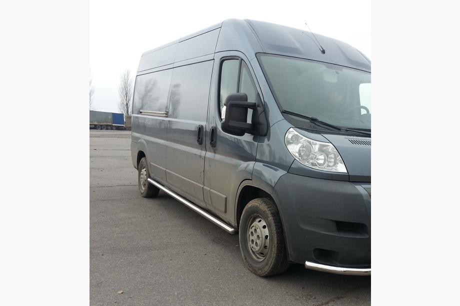 Citroen Jumper 2007-2025 Seitliche Rohre (2 Stk., Edelstahl) Mittlerer Radstand, Ø60 Foto 4