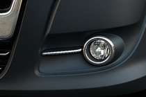 Fiat Doblo II 2010-2022 Nebelscheinwerfer Blenden mit Streifen (2010-2015, 4 Stk., Edelstahl) OmsaLine - Italienischer Edelstahl Foto 1