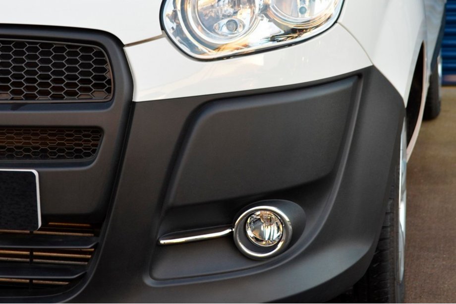 Fiat Doblo II 2010-2022 Nebelscheinwerfer Blenden mit Streifen (2010-2015, 4 Stk., Edelstahl) Foto 7