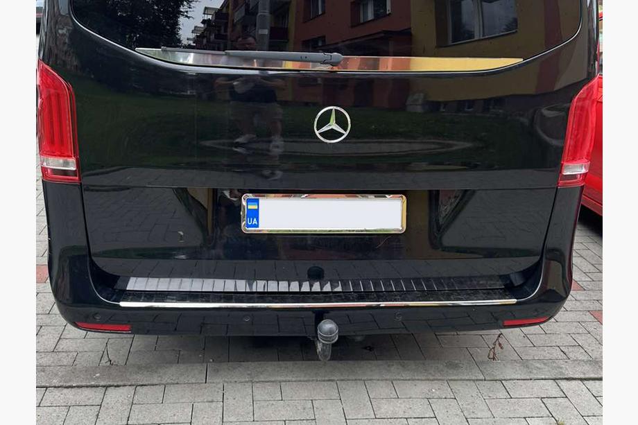 Mercedes Vito/V-class W447 2014- Heckstoßstangenschutz OmsaLine Edelstahl Matt Foto 5
