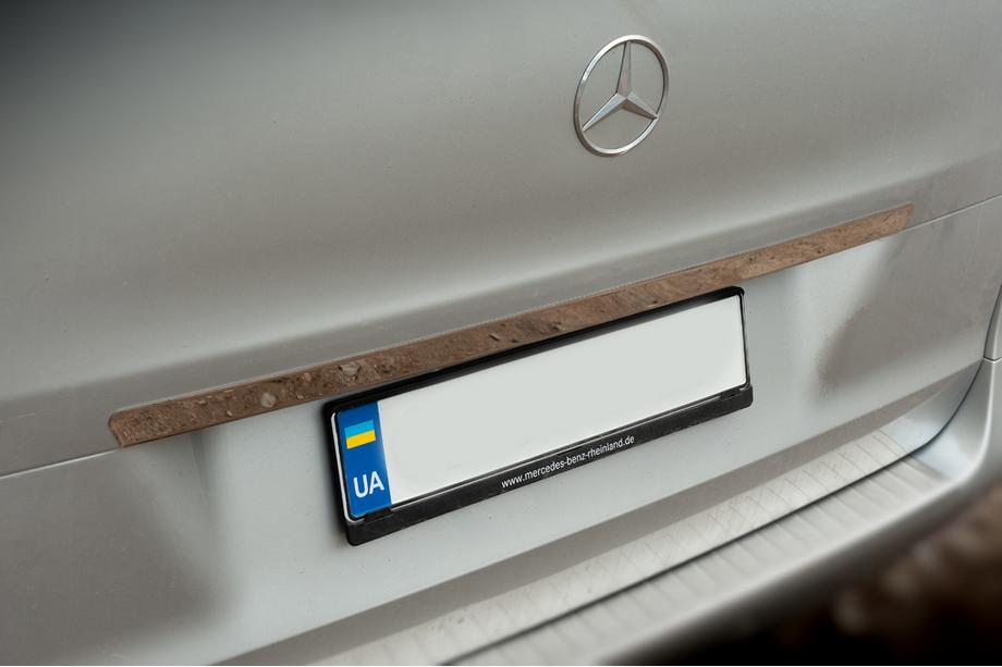 Mercedes Vito/V-class W447 2014- Heckstoßstangenschutz OmsaLine Edelstahl Matt Foto 7