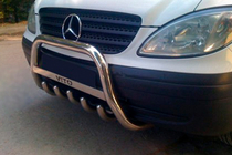 Mercedes Viano 2004-2014 Frontbügel WT003/004 (Edelstahl) Foto 5