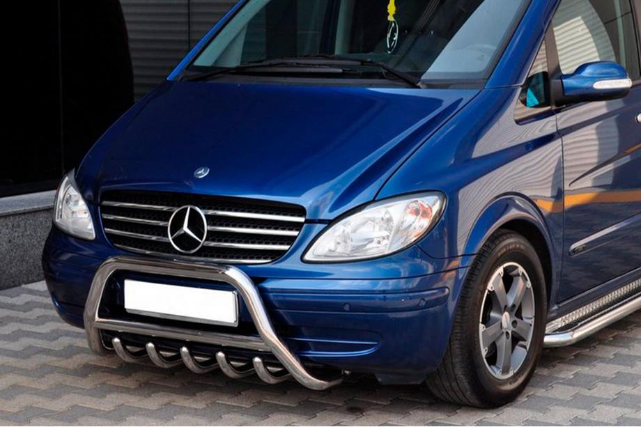 Mercedes Viano 2004-2014 Frontbügel WT003/004 (Edelstahl) 60mm, ohne Schriftzug Foto 7