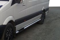 Volkswagen Crafter 2006-2016 Seitliche Rohre (2 Stk., Edelstahl) d60, mittlerer Radstand Foto 7