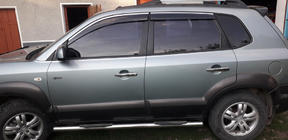 Hyundai Tucson JM 2004- Chrom Türgriffblenden (4 Stk, Edelstahl) Foto 4