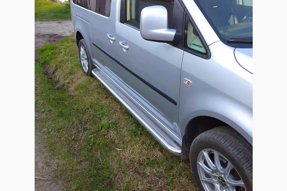 Volkswagen Caddy 2004-2010 Seitenschweller Premium (2 Stk., Edelstahl) Image
