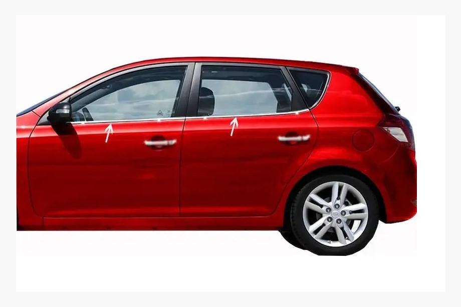 Kia Ceed 2007-2012 Fensterzierleisten Edelstahl (4 Stk.) Image