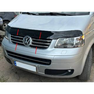 Chrom Kühlergrill Blenden (6 Stk, Edelstahl) Volkswagen T5 Caravelle 2004-2010 Foto 1