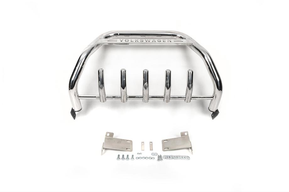 Volkswagen T5 2010-2015 Frontbügel WT003 (Edelstahl) 60 mm, mit Schriftzug Foto 3