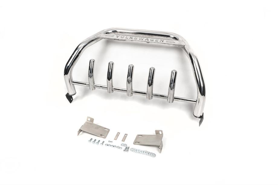Volkswagen T5 2010-2015 Frontbügel WT003 (Edelstahl) 60 mm, mit Schriftzug Foto 2
