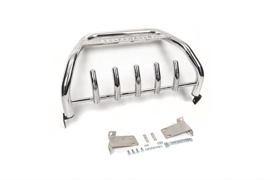Volkswagen T5 2010-2015 Frontbügel WT003 (Edelstahl) 60 mm, mit Schriftzug Foto 4