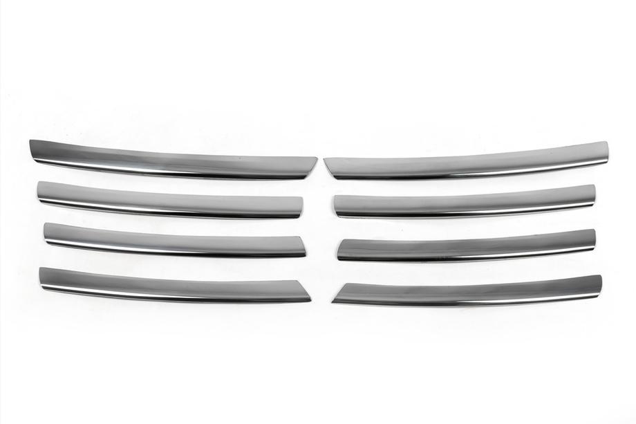 Volkswagen Passat B5 1997-2005 Chrom Kühlergrill Abdeckungen (Edelstahl) 1996-2001, Carmos - Türkischer Stahl Foto 2