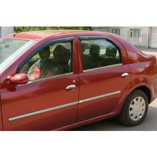 Türleisten Edelstahl (4 Stk.) Dacia Logan I 2005-2008 Foto 4