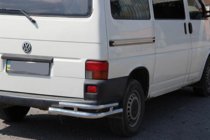 Volkswagen T4 Transporter 1990-2003 Hintere doppelte Eckschutzrohre AK003-Double (2 Stk., Edelstahl) Foto 3