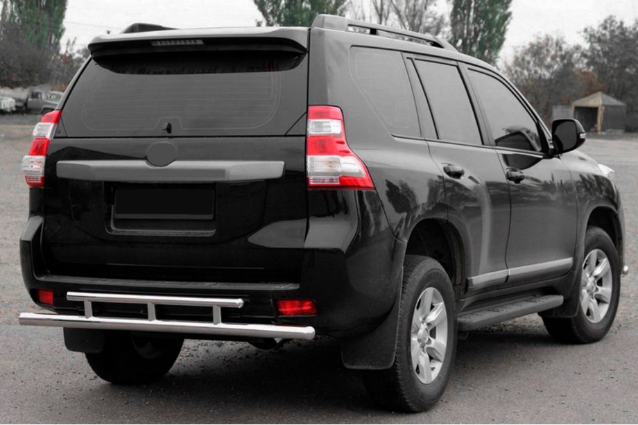 Toyota Land Cruiser Prado 150 2009-2023 Heckbügel AK002-2v2 (Edelstahl) Image