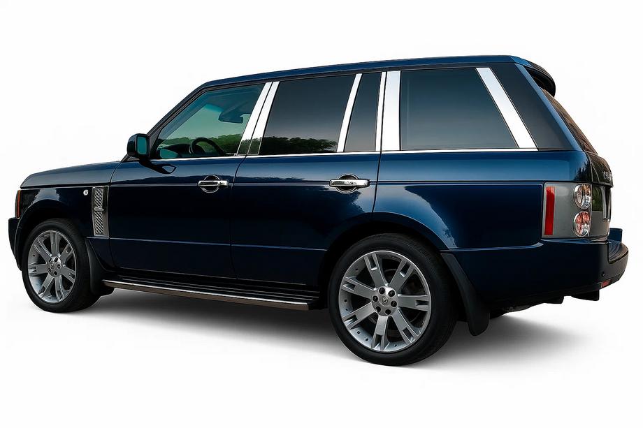Range Rover III L322 2002-2012 Edelstahl Türsäulen Zierleisten (14 Stk) Foto 1