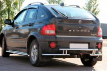 SsangYong Action 2005-2018 Heckschutz AK005-2 (Edelstahl) Foto 1