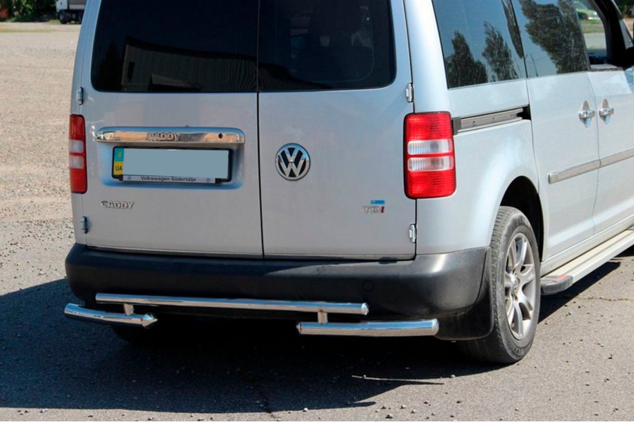 Volkswagen Caddy 2010-2015 Heckbügel AK003-2 (2 Stk., Edelstahl) Image