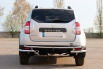 Dacia Duster 2008-2018 Heckbügel AK005-Special (Edelstahl) Foto 1