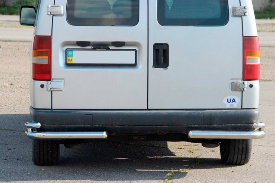 Citroen Jumpy 1996-2007 Hintere doppelte Eckschutzrohre AK003-doppelt (Edelstahl) Image