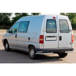 Hintere doppelte Eckschutzrohre AK003-doppelt (Edelstahl) Peugeot Expert 1995-2007 Foto 2