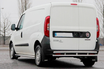 Fiat Doblo II 2010-2022 Heckbügel AK002/1-Doppelt (Edelstahl) Foto 2