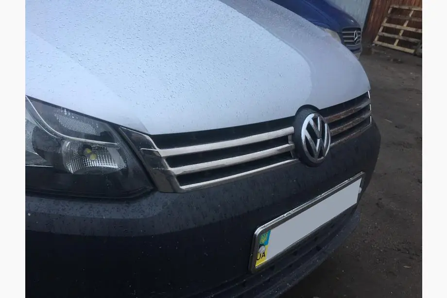 Volkswagen Caddy 2010-2015 Chrom Kühlergrill Blenden (2 Stk, Edelstahl) OmsaLine - Italienischer Edelstahl Foto 9