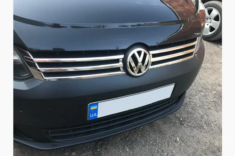 Volkswagen Caddy 2010-2015 Chrom Kühlergrill Blenden (2 Stk, Edelstahl) OmsaLine - Italienischer Edelstahl Foto 1