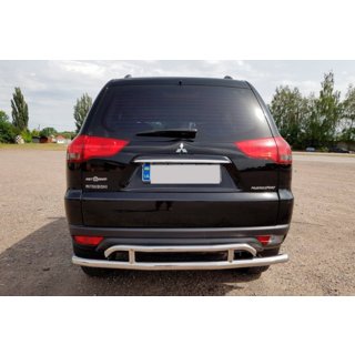 Heckschutz AK002-2 (2 Stk, Edelstahl) Mitsubishi Pajero Sport 2008-2015 Foto 4