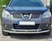 Nissan Qashqai 2010-2014 Front Doppelbügel ST014 (Edelstahl) Foto 1