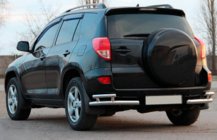 Toyota Rav 4 2006-2013 Hintere Eckschutzrohre AK003-Double (2 Stk., Edelstahl) Foto 3