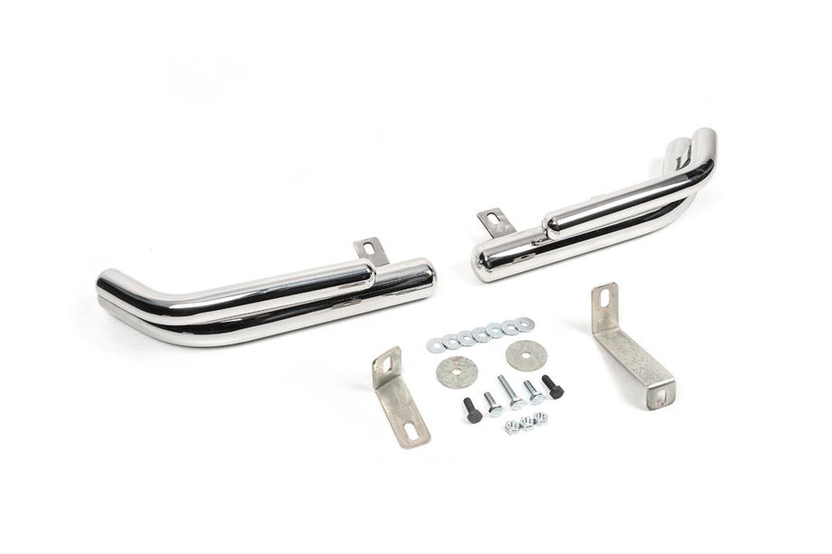 Hyundai Santa Fe 2 2006-2012 Hintere doppelte Eckschutzrohre AK003-Doppelt (Edelstahl) Image