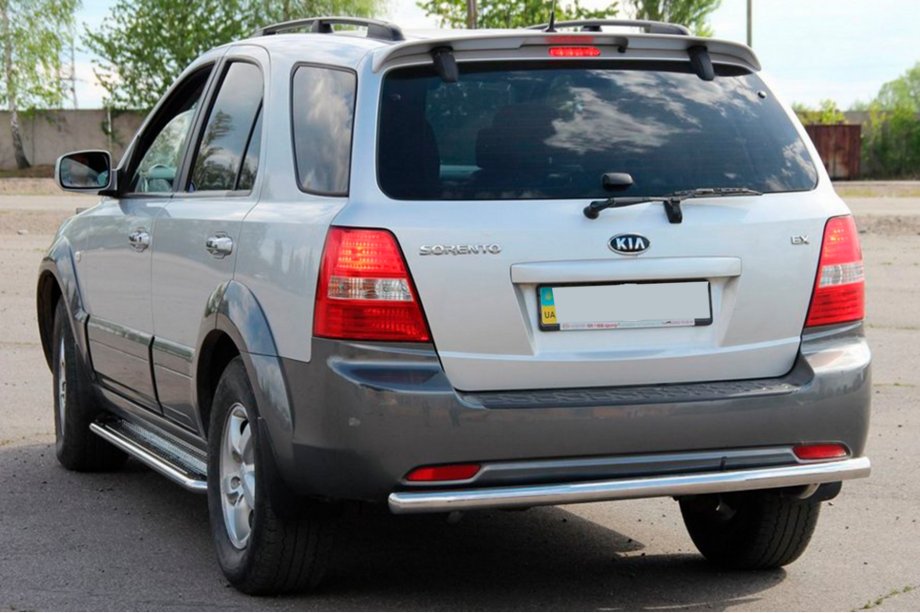 Kia Sorento I BL 2002-2009 Heckbügel AK002 (Edelstahl) Foto 3