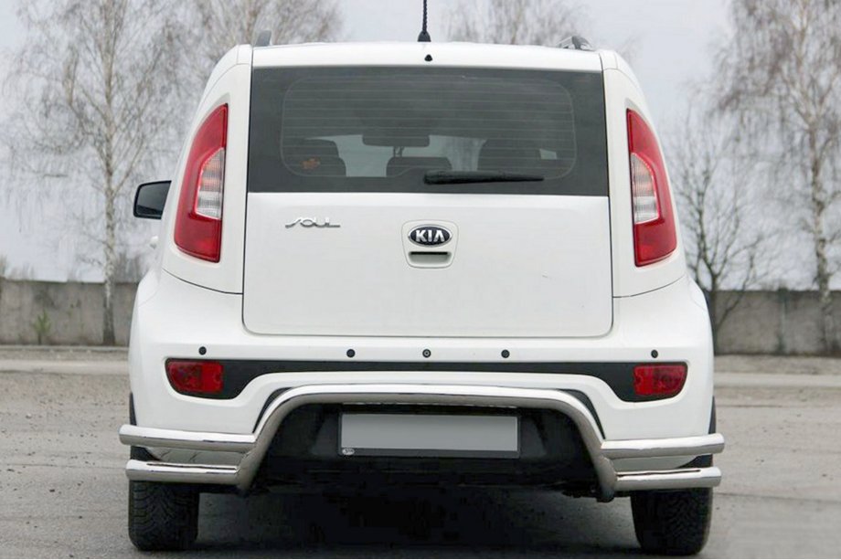 Kia Soul II 2013-2018 Heckschutz AK007-2 (Edelstahl) Foto 1