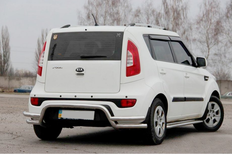 Kia Soul II 2013-2018 Heckschutz AK007-2 (Edelstahl) Foto 4