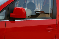 Volkswagen Caddy 2010-2015 Fensterzierleisten unten Edelstahl Vorne, OmsaLine - Italienischer Edelstahl Foto 2