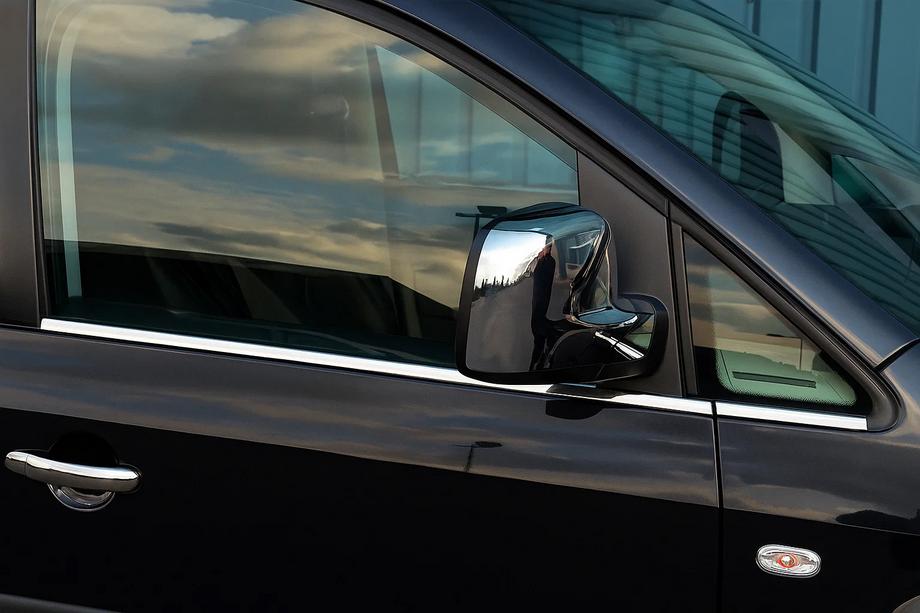 Volkswagen Caddy 2010-2015 Fensterzierleisten unten Edelstahl Vorne, OmsaLine - Italienischer Edelstahl Image