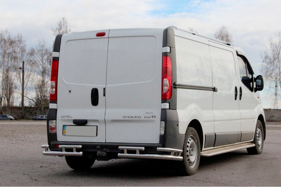 Nissan Primastar 2002-2014 Heckschutz AK003-Plus-2 (Edelstahl) Foto 1