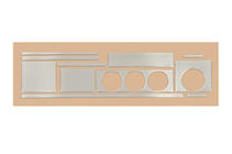 Audi 80/90 1987-1996 Dekorative Armaturenbrett Abdeckung Aluminium Foto 2