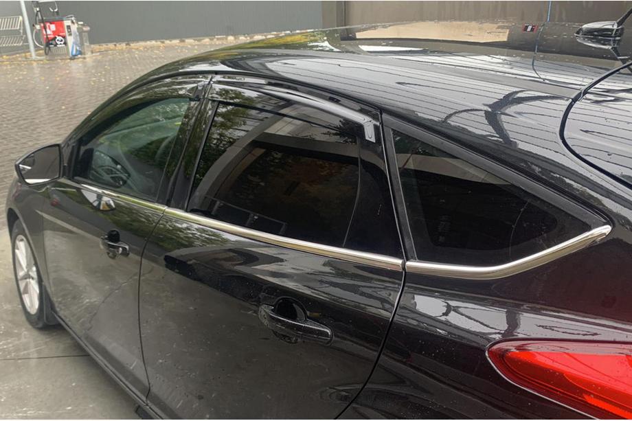 Ford Focus III 2011-2017 Fensterunterkante Zierleisten Edelstahl (8 Stk) Schrägheck, Carmos - Türkischer Stahl Foto 3