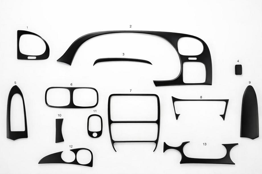 Chevrolet Trailblazer 2002-2012 Armaturenbrett Abdeckungen Holz Image