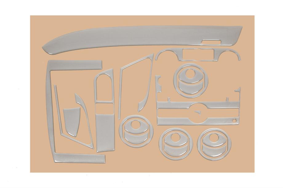 Chevrolet Aveo T250 2005-2011 Armaturenbrett Abdeckungen (Großes Set) Aluminium Foto 2