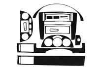 Chevrolet Lacetti 2003-2024 Armaturenbrett Abdeckung Sedan (Meric) Aluminium Foto 2