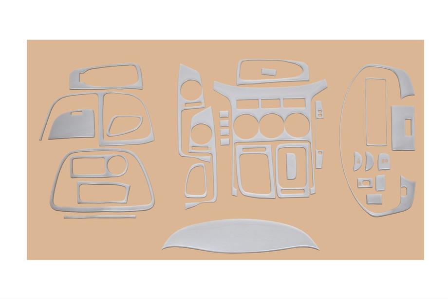 Hyundai H300, H1, Starex 2008-2020 Armaturenbrett Abdeckungen (Big Set) Aluminium Foto 5
