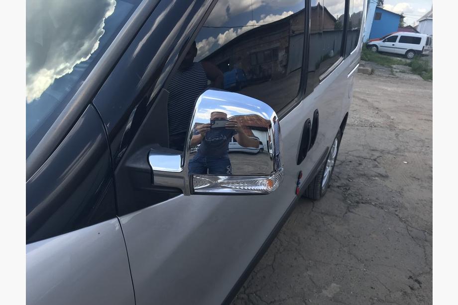Opel Combo 2012-2018 Spiegelabdeckungen (2 Stk, ABS) Carmos - Verchromter ABS-Kunststoff Foto 2