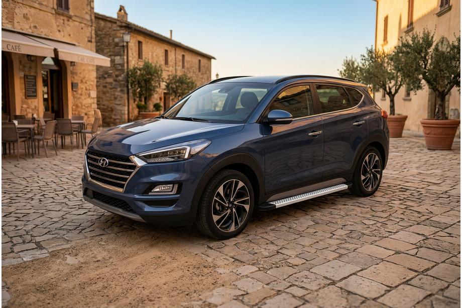 Hyundai Tucson TL 2016-2021 Seitenschweller Maya V2 (2 Stk., Aluminium) Image